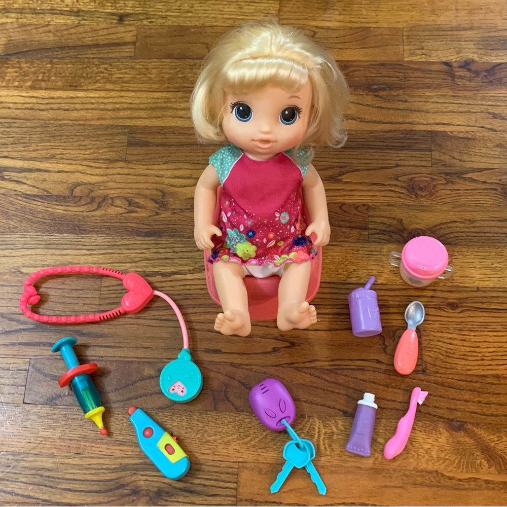 Baby Doll Potty Chair Feeding Doctor Accessories Set - Feed Baby Doctor check-up